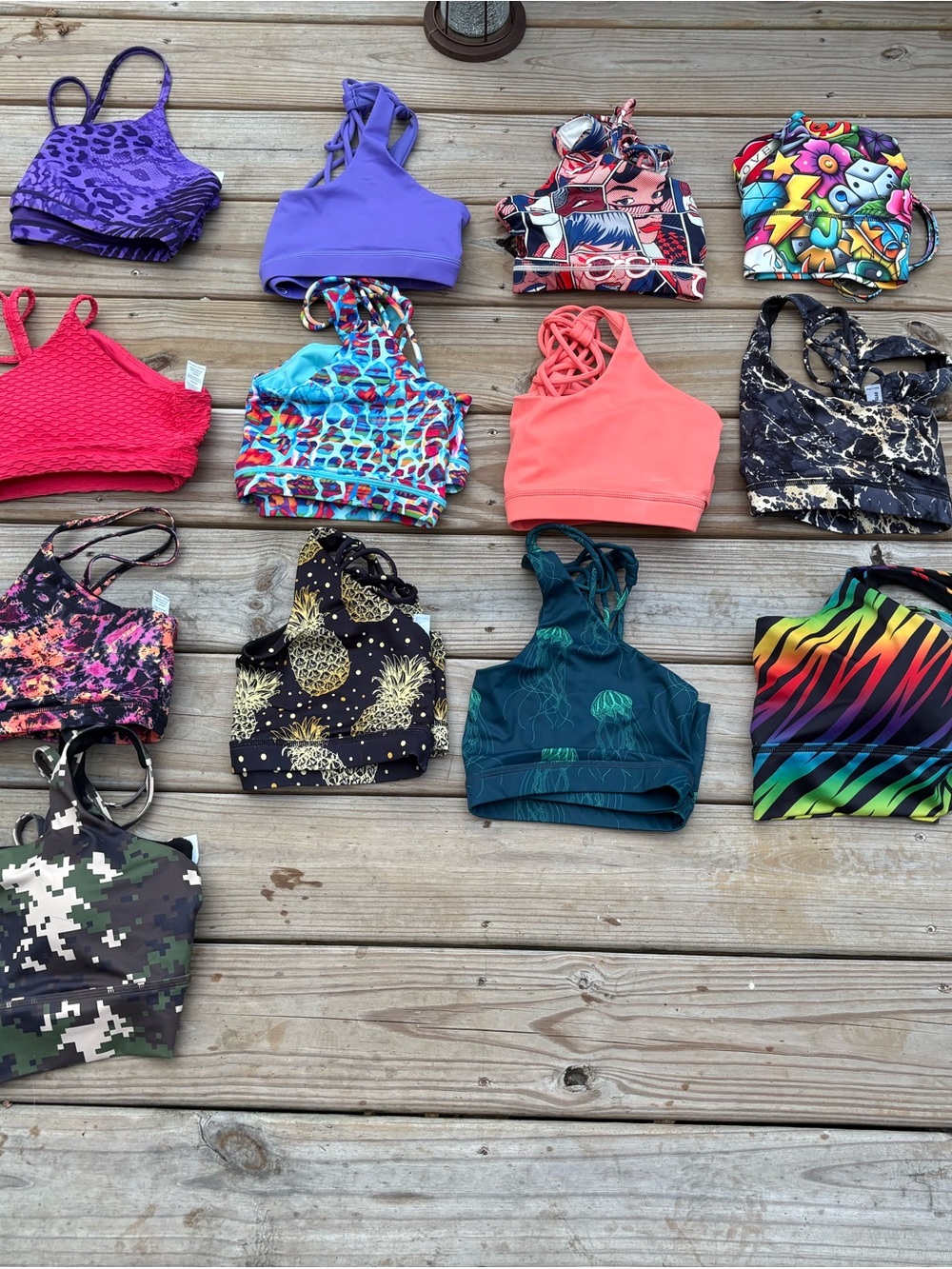 CVG Lot of 13 Sports Bra Size XXL No Pads Great Condition Sizing Down